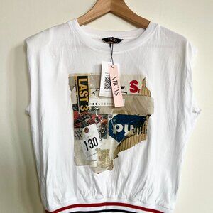"MICAS" new with tags - car letter print / Size S